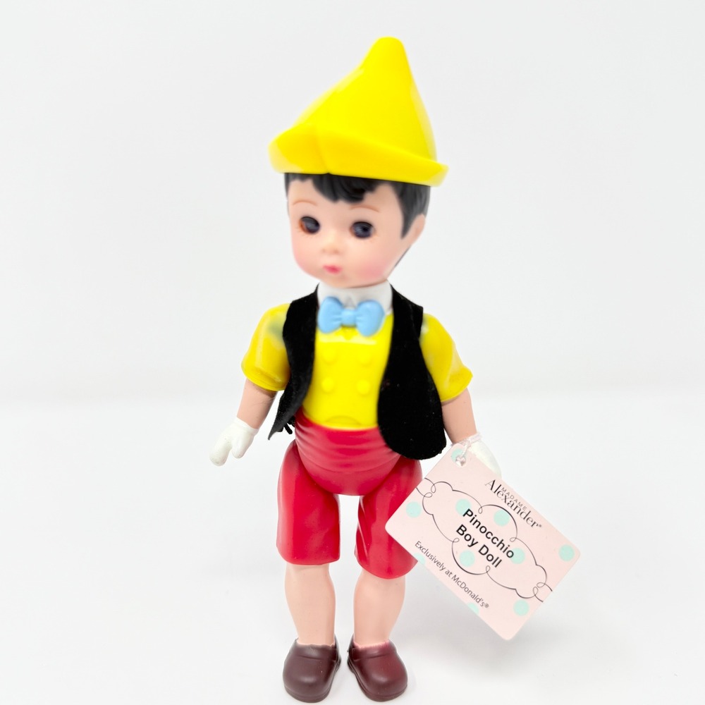Madame Alexander‎ Pinocchio Boy Doll 2004 McDonalds Happy Meal Toy Exclusive Tag